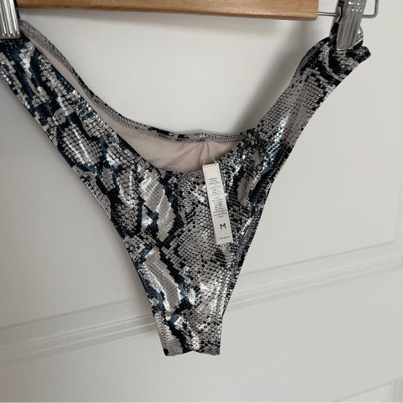 NWOT Bond Eye Metallic Snakeskin Bikini - Picture 3 of 13